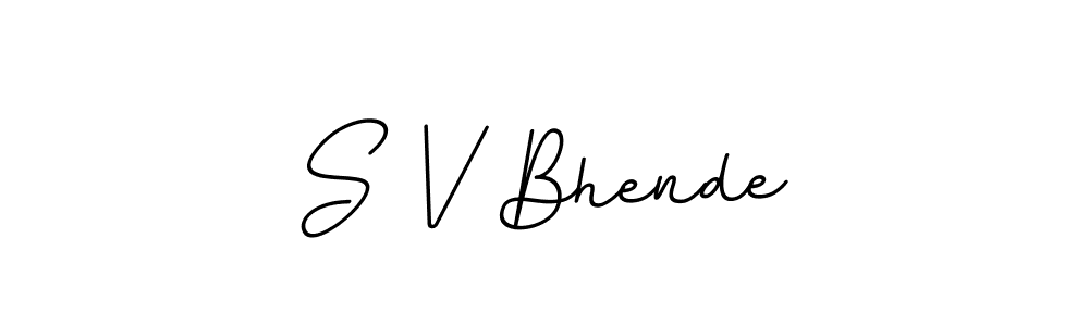 Also we have S V Bhende name is the best signature style. Create professional handwritten signature collection using BallpointsItalic-DORy9 autograph style. S V Bhende signature style 11 images and pictures png