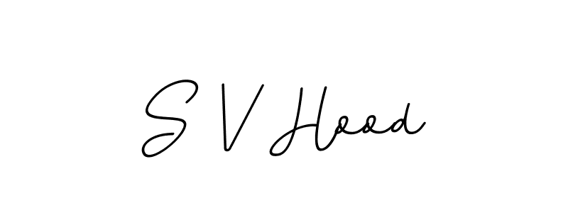 Design your own signature with our free online signature maker. With this signature software, you can create a handwritten (BallpointsItalic-DORy9) signature for name S V Hood. S V Hood signature style 11 images and pictures png