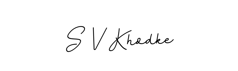 It looks lik you need a new signature style for name S V Khodke. Design unique handwritten (BallpointsItalic-DORy9) signature with our free signature maker in just a few clicks. S V Khodke signature style 11 images and pictures png