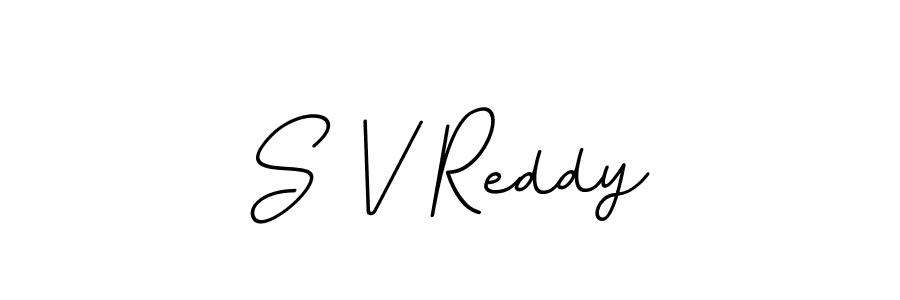 You should practise on your own different ways (BallpointsItalic-DORy9) to write your name (S V Reddy) in signature. don't let someone else do it for you. S V Reddy signature style 11 images and pictures png