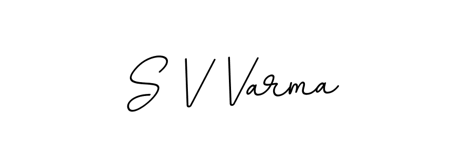How to make S V Varma signature? BallpointsItalic-DORy9 is a professional autograph style. Create handwritten signature for S V Varma name. S V Varma signature style 11 images and pictures png