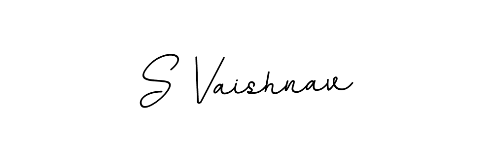 Create a beautiful signature design for name S Vaishnav. With this signature (BallpointsItalic-DORy9) fonts, you can make a handwritten signature for free. S Vaishnav signature style 11 images and pictures png