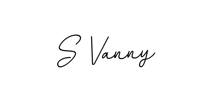 How to make S Vanny signature? BallpointsItalic-DORy9 is a professional autograph style. Create handwritten signature for S Vanny name. S Vanny signature style 11 images and pictures png
