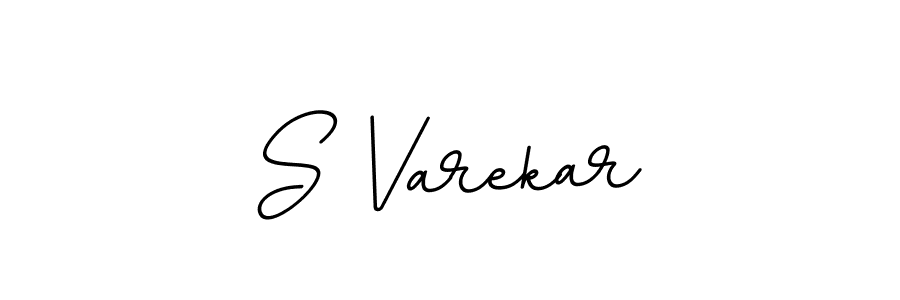 You should practise on your own different ways (BallpointsItalic-DORy9) to write your name (S Varekar) in signature. don't let someone else do it for you. S Varekar signature style 11 images and pictures png