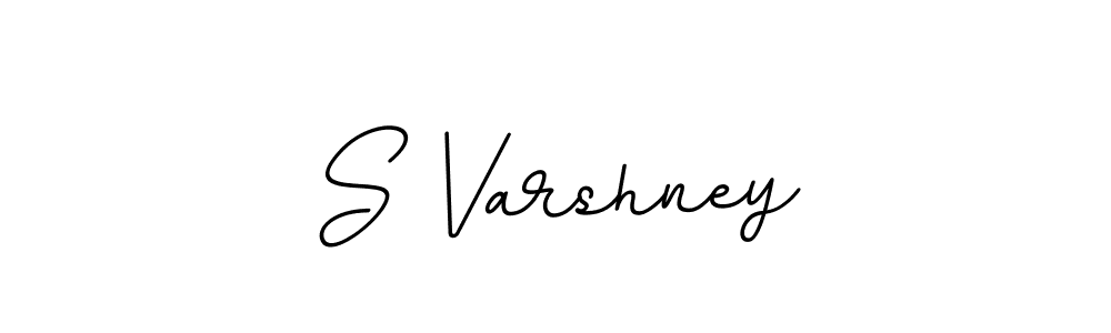 The best way (BallpointsItalic-DORy9) to make a short signature is to pick only two or three words in your name. The name S Varshney include a total of six letters. For converting this name. S Varshney signature style 11 images and pictures png