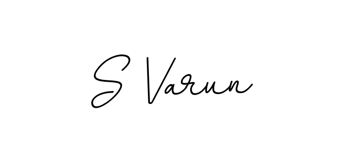 Make a beautiful signature design for name S Varun. Use this online signature maker to create a handwritten signature for free. S Varun signature style 11 images and pictures png