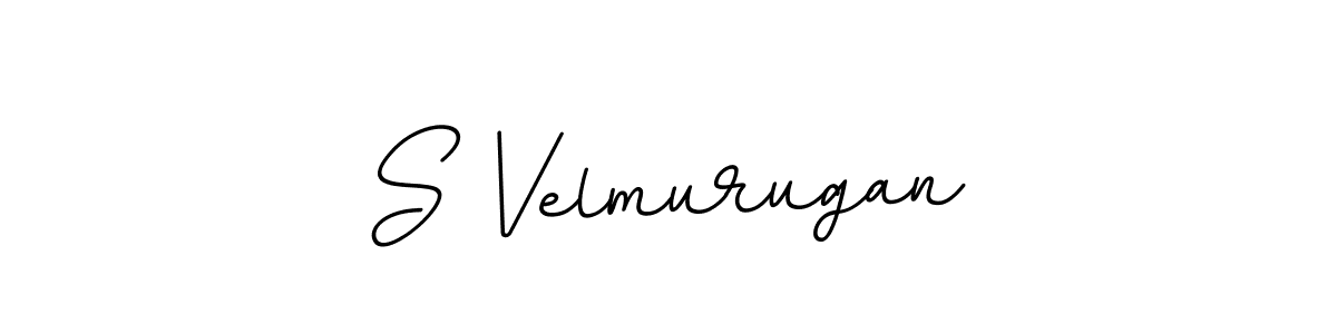 The best way (BallpointsItalic-DORy9) to make a short signature is to pick only two or three words in your name. The name S Velmurugan include a total of six letters. For converting this name. S Velmurugan signature style 11 images and pictures png