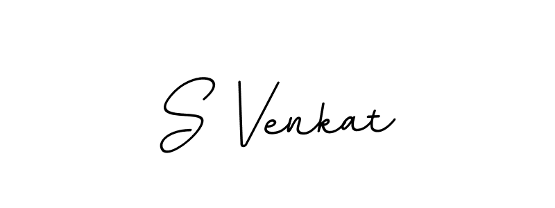 Make a beautiful signature design for name S Venkat. With this signature (BallpointsItalic-DORy9) style, you can create a handwritten signature for free. S Venkat signature style 11 images and pictures png