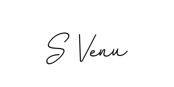 Make a beautiful signature design for name S Venu. With this signature (BallpointsItalic-DORy9) style, you can create a handwritten signature for free. S Venu signature style 11 images and pictures png