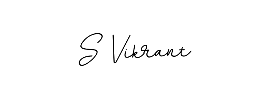 The best way (BallpointsItalic-DORy9) to make a short signature is to pick only two or three words in your name. The name S Vikrant include a total of six letters. For converting this name. S Vikrant signature style 11 images and pictures png