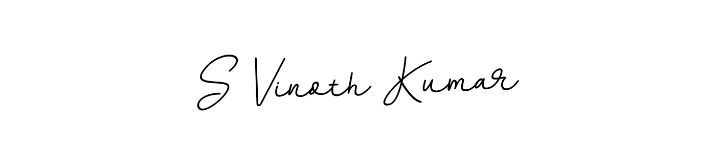 Use a signature maker to create a handwritten signature online. With this signature software, you can design (BallpointsItalic-DORy9) your own signature for name S Vinoth Kumar. S Vinoth Kumar signature style 11 images and pictures png