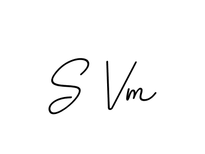 How to make S Vm signature? BallpointsItalic-DORy9 is a professional autograph style. Create handwritten signature for S Vm name. S Vm signature style 11 images and pictures png