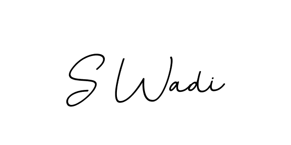 S Wadi stylish signature style. Best Handwritten Sign (BallpointsItalic-DORy9) for my name. Handwritten Signature Collection Ideas for my name S Wadi. S Wadi signature style 11 images and pictures png
