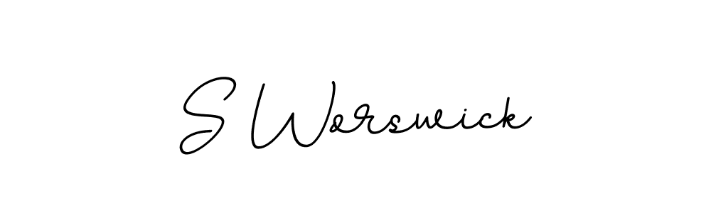 Use a signature maker to create a handwritten signature online. With this signature software, you can design (BallpointsItalic-DORy9) your own signature for name S Worswick. S Worswick signature style 11 images and pictures png