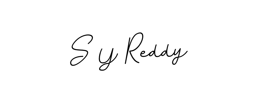 The best way (BallpointsItalic-DORy9) to make a short signature is to pick only two or three words in your name. The name S Y Reddy include a total of six letters. For converting this name. S Y Reddy signature style 11 images and pictures png