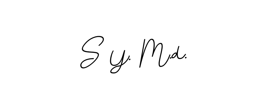 Also we have S Y. M.d. name is the best signature style. Create professional handwritten signature collection using BallpointsItalic-DORy9 autograph style. S Y. M.d. signature style 11 images and pictures png