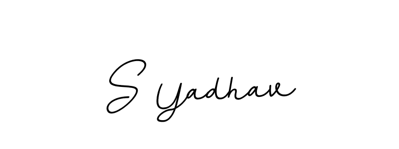 The best way (BallpointsItalic-DORy9) to make a short signature is to pick only two or three words in your name. The name S Yadhav include a total of six letters. For converting this name. S Yadhav signature style 11 images and pictures png