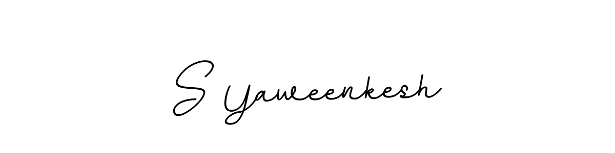 Create a beautiful signature design for name S Yaweenkesh. With this signature (BallpointsItalic-DORy9) fonts, you can make a handwritten signature for free. S Yaweenkesh signature style 11 images and pictures png