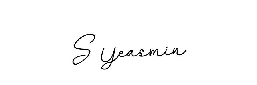 This is the best signature style for the S Yeasmin name. Also you like these signature font (BallpointsItalic-DORy9). Mix name signature. S Yeasmin signature style 11 images and pictures png