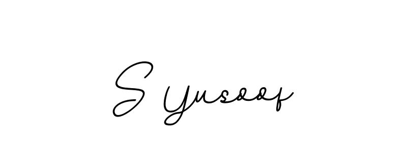 S Yusoof stylish signature style. Best Handwritten Sign (BallpointsItalic-DORy9) for my name. Handwritten Signature Collection Ideas for my name S Yusoof. S Yusoof signature style 11 images and pictures png