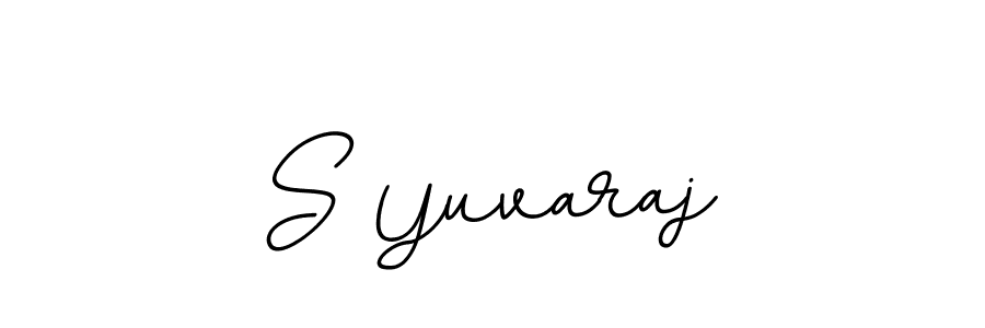 S Yuvaraj stylish signature style. Best Handwritten Sign (BallpointsItalic-DORy9) for my name. Handwritten Signature Collection Ideas for my name S Yuvaraj. S Yuvaraj signature style 11 images and pictures png