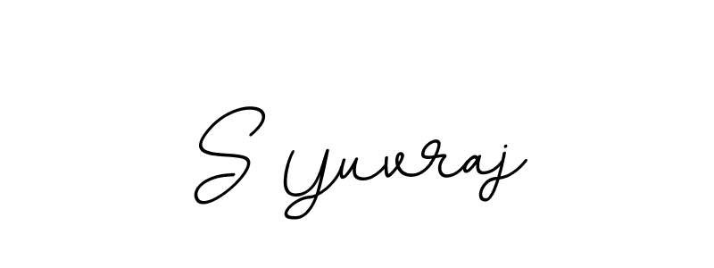 if you are searching for the best signature style for your name S Yuvraj. so please give up your signature search. here we have designed multiple signature styles  using BallpointsItalic-DORy9. S Yuvraj signature style 11 images and pictures png