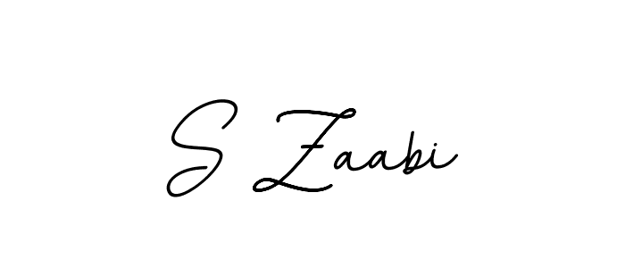 S Zaabi stylish signature style. Best Handwritten Sign (BallpointsItalic-DORy9) for my name. Handwritten Signature Collection Ideas for my name S Zaabi. S Zaabi signature style 11 images and pictures png