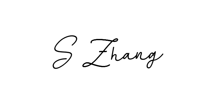 Design your own signature with our free online signature maker. With this signature software, you can create a handwritten (BallpointsItalic-DORy9) signature for name S Zhang. S Zhang signature style 11 images and pictures png