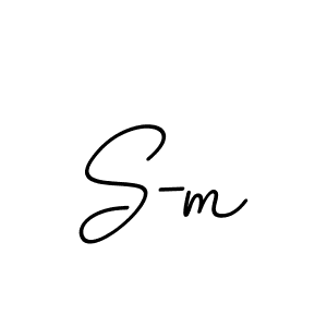 Create a beautiful signature design for name S-m. With this signature (BallpointsItalic-DORy9) fonts, you can make a handwritten signature for free. S-m signature style 11 images and pictures png