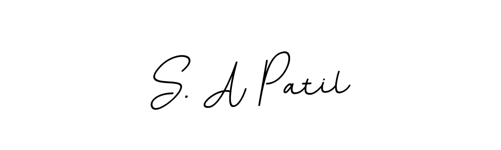 How to make S. A Patil name signature. Use BallpointsItalic-DORy9 style for creating short signs online. This is the latest handwritten sign. S. A Patil signature style 11 images and pictures png