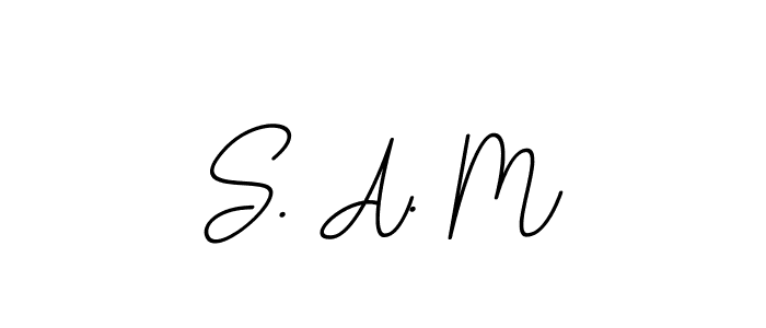 S. A. M stylish signature style. Best Handwritten Sign (BallpointsItalic-DORy9) for my name. Handwritten Signature Collection Ideas for my name S. A. M. S. A. M signature style 11 images and pictures png