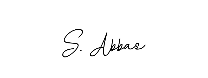 Design your own signature with our free online signature maker. With this signature software, you can create a handwritten (BallpointsItalic-DORy9) signature for name S. Abbas. S. Abbas signature style 11 images and pictures png