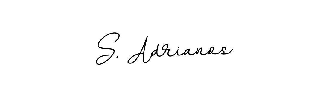 Design your own signature with our free online signature maker. With this signature software, you can create a handwritten (BallpointsItalic-DORy9) signature for name S. Adrianos. S. Adrianos signature style 11 images and pictures png