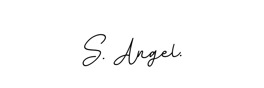 This is the best signature style for the S. Angel. name. Also you like these signature font (BallpointsItalic-DORy9). Mix name signature. S. Angel. signature style 11 images and pictures png