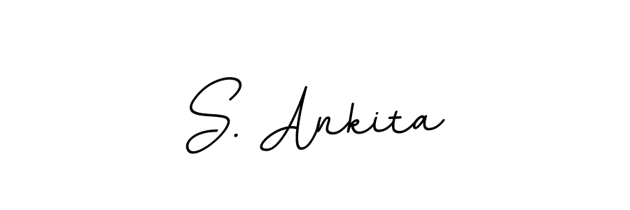 if you are searching for the best signature style for your name S. Ankita. so please give up your signature search. here we have designed multiple signature styles  using BallpointsItalic-DORy9. S. Ankita signature style 11 images and pictures png