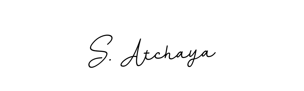 Also You can easily find your signature by using the search form. We will create S. Atchaya name handwritten signature images for you free of cost using BallpointsItalic-DORy9 sign style. S. Atchaya signature style 11 images and pictures png