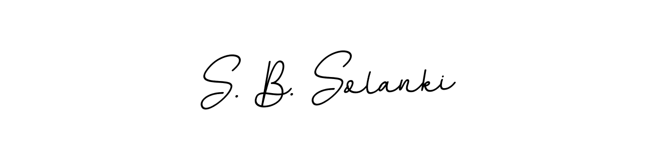 Design your own signature with our free online signature maker. With this signature software, you can create a handwritten (BallpointsItalic-DORy9) signature for name S. B. Solanki. S. B. Solanki signature style 11 images and pictures png