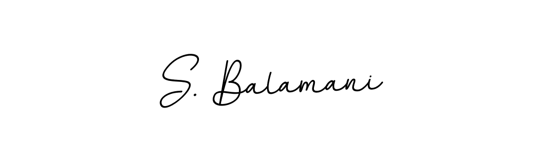 The best way (BallpointsItalic-DORy9) to make a short signature is to pick only two or three words in your name. The name S. Balamani include a total of six letters. For converting this name. S. Balamani signature style 11 images and pictures png