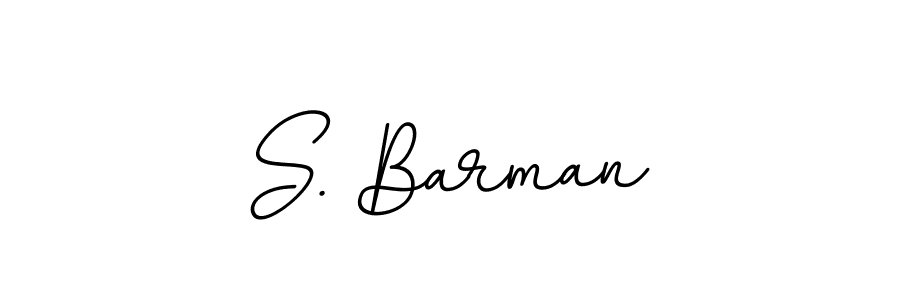 You should practise on your own different ways (BallpointsItalic-DORy9) to write your name (S. Barman) in signature. don't let someone else do it for you. S. Barman signature style 11 images and pictures png
