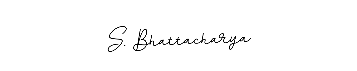 The best way (BallpointsItalic-DORy9) to make a short signature is to pick only two or three words in your name. The name S. Bhattacharya include a total of six letters. For converting this name. S. Bhattacharya signature style 11 images and pictures png