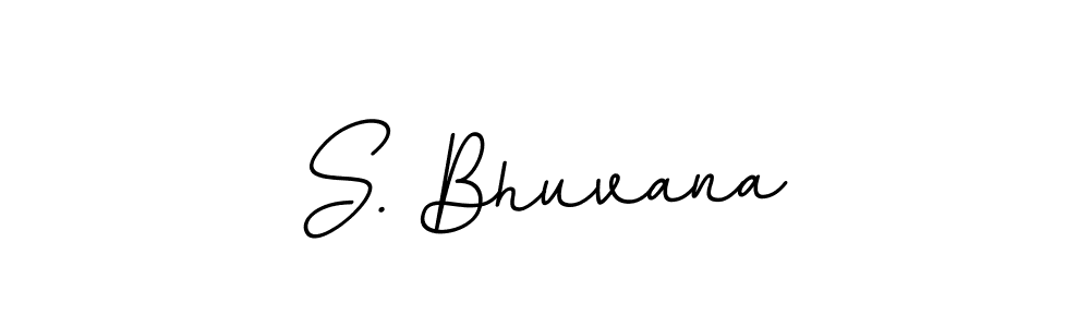 How to make S. Bhuvana name signature. Use BallpointsItalic-DORy9 style for creating short signs online. This is the latest handwritten sign. S. Bhuvana signature style 11 images and pictures png