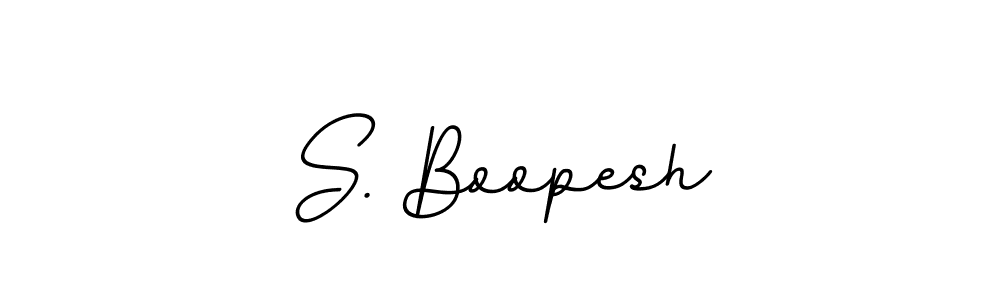Use a signature maker to create a handwritten signature online. With this signature software, you can design (BallpointsItalic-DORy9) your own signature for name S. Boopesh. S. Boopesh signature style 11 images and pictures png