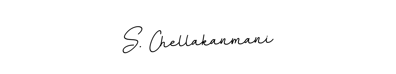 Create a beautiful signature design for name S. Chellakanmani. With this signature (BallpointsItalic-DORy9) fonts, you can make a handwritten signature for free. S. Chellakanmani signature style 11 images and pictures png