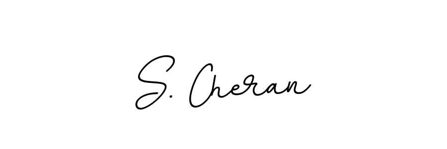 Use a signature maker to create a handwritten signature online. With this signature software, you can design (BallpointsItalic-DORy9) your own signature for name S. Cheran. S. Cheran signature style 11 images and pictures png