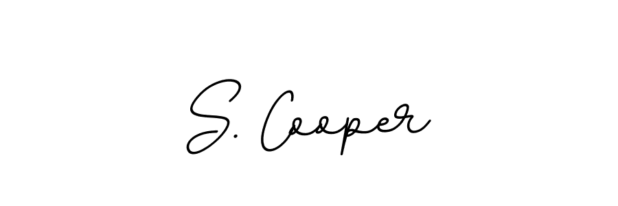 Design your own signature with our free online signature maker. With this signature software, you can create a handwritten (BallpointsItalic-DORy9) signature for name S. Cooper. S. Cooper signature style 11 images and pictures png