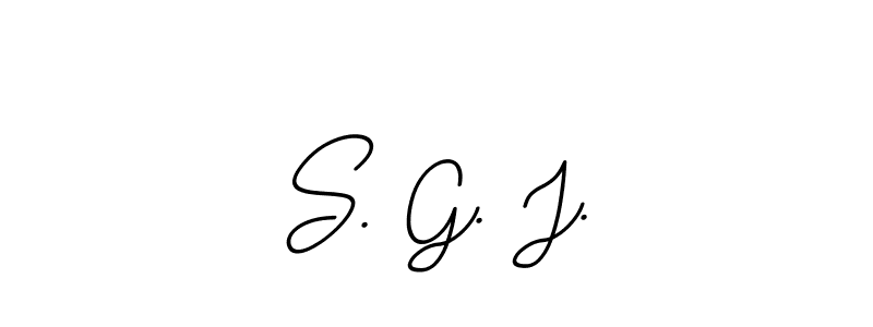 BallpointsItalic-DORy9 is a professional signature style that is perfect for those who want to add a touch of class to their signature. It is also a great choice for those who want to make their signature more unique. Get S. G. J. name to fancy signature for free. S. G. J. signature style 11 images and pictures png