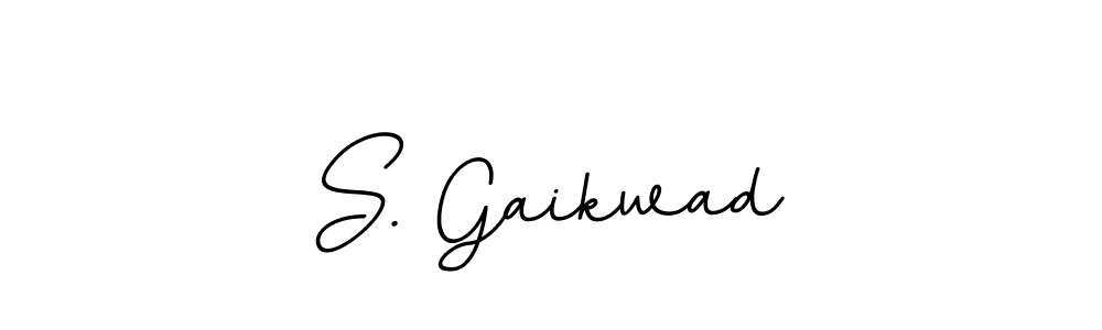 The best way (BallpointsItalic-DORy9) to make a short signature is to pick only two or three words in your name. The name S. Gaikwad include a total of six letters. For converting this name. S. Gaikwad signature style 11 images and pictures png