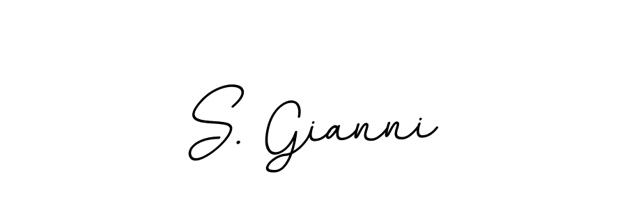 Make a beautiful signature design for name S. Gianni. With this signature (BallpointsItalic-DORy9) style, you can create a handwritten signature for free. S. Gianni signature style 11 images and pictures png