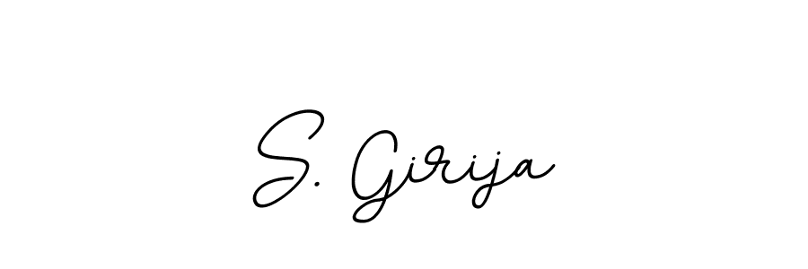 How to make S. Girija name signature. Use BallpointsItalic-DORy9 style for creating short signs online. This is the latest handwritten sign. S. Girija signature style 11 images and pictures png