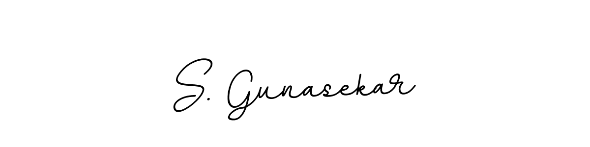 Make a beautiful signature design for name S. Gunasekar. With this signature (BallpointsItalic-DORy9) style, you can create a handwritten signature for free. S. Gunasekar signature style 11 images and pictures png